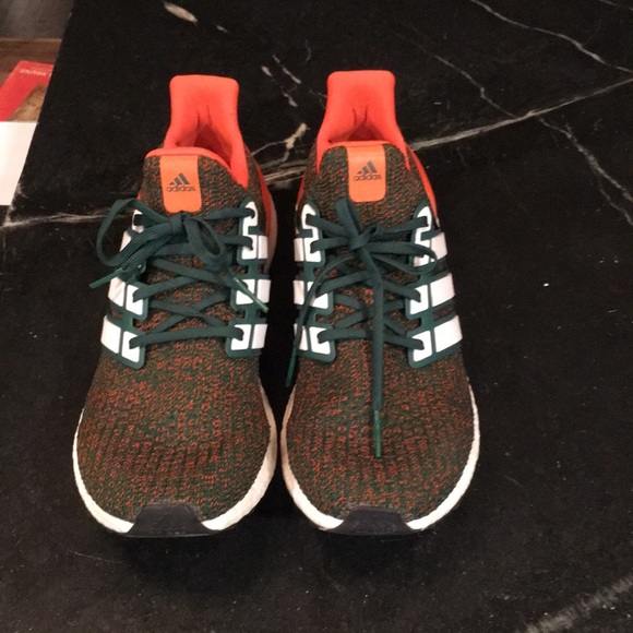 NWOT Adidas Ultraboost 4.0 “Miami Hurricanes” main image 7